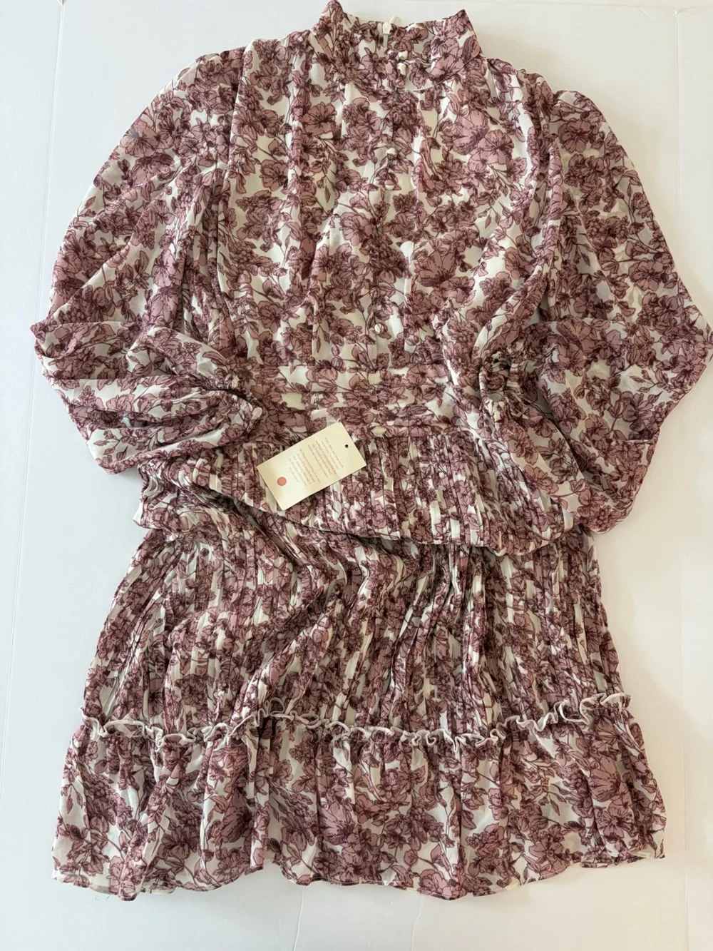 Ivy City Co Girls Long Sleeve Floral Maxi Dress Size 11 NWT Holiday Photos Party